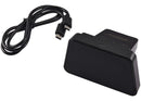 Base de carga DOBE TP5-3553 para PlayStation Portal, negra y elegante, con puertos USB-C.