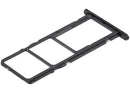 Bandeja SIM negra premium para Huawei Y5 2019 (AMN-LX1, AMN-LX2), repuesto original.