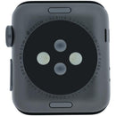 Carcasa de aluminio Space Black para Apple Watch Series 3 GPS 38mm A1858, pieza de repuesto usada.