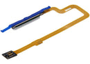 Lector de huella digital plateado con cable flexible para Xiaomi Redmi 10 5G, repuesto M2103K19C.