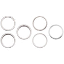 Anillo bisel plateado para cámara trasera de iPhone 14 Pro/Pro Max, repuesto A2659, A2889, A2890, A2891.