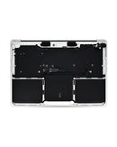 Tapa superior plateada usada con batería y teclado ANSI US para MacBook Pro 13" A2289 (2020), repuesto.
