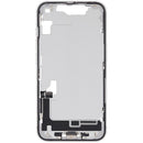 Carcasa central blanca OEM para iPhone 16e/17e, con puerto de carga flex y small parts, grado B.