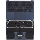 Tapa superior Midnight A3113, batería y teclado ANSI US para MacBook Air 13" usada, ideal para reparación.