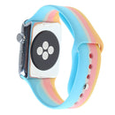 Encuentra en Quetzaltenango el iWatch 42mm con banda de silicona en arcoíris y protector case con vidrio templado en SlowBack.