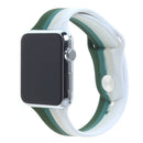 Encuentra la banda suave Rainbow e funda bumper con vidrio templado para iWatch 42mm en Xela.
