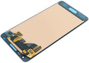 Pantalla LCD original Samsung Galaxy Alpha G850F dorada, para reparación de display roto.