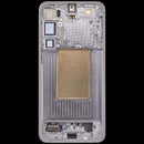 Pantalla OLED con marco para Samsung Galaxy S25 Plus 5G Silver Shadow, 120Hz, repuesto original para reparación.