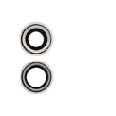 Lente de cámara trasera blanco con bracket y bezel para iPhone 12/12 Mini, repuesto (10 pack).