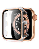 Funda iWatch 42mm hard PC CLEAR & ROSE GOLD