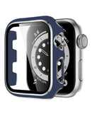 iWatch 42mm Shinny Hard PC Bumper Case - BLUE & Plateado