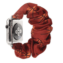 Banda elástica scrunchie SlowBack para iWatch (38/40/41mm) en suave tela rosa, accesorio cómodo y elegante.
