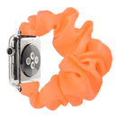 Banda elástica scrunchie azul marino para Apple Watch 38/40/41mm, accesorio cómodo y moderno.
