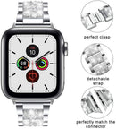 Correa metálica de acero inoxidable plateado para iWatch de 42/44/45/49mm en Xela Quetzaltenango.