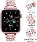 Encuentra la correa metálica iWatch (38/40/41mm) Diamond Rhinestone Stainless Steel color ROSA en Quetzaltenango.