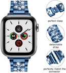 Correa de acero inoxidable con diamantes azules para iWatch disponible en Quetzaltenango.