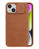 Estuche Wallet Armadillo Komodo para iPhone 14 en color marrón disponible en Xela Quetzaltenango.