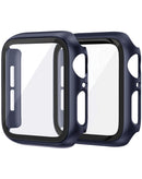 Case iWatch 42mm (2024) hard PC con vidrio templado - NAVY BLUE