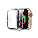 Funda bumper Stone PC transparente para iWatch de 42mm (2024) con vidrio templado integrado, SlowBack.