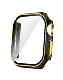 Protector de bumper PC brillante para iWatch 42mm (2024) en color negro y dorado en Xela Quetzaltenango.