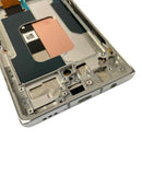 Pantalla OLED con marco para LG Velvet 5G UW Verizon, refurbished, plateado, ideal para cambio de pantalla rota.