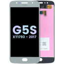 Pantalla LCD original Motorola Moto G5s (XT1793) gris lunar, perfecta para reparación de display roto.