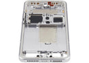 Mid-frame housing blanco para Xiaomi 15 Ultra, repuesto original para cambio de carcasa rota.