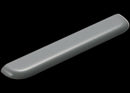 Tapa trasera superior plástica para Google Pixel 8 color Hazel, repuesto para reparación de carcasa.