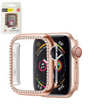 Case Apple iWatch 44mm Stone PC con vidrio templado ROSE GOLD