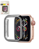 Funda bumper iWatch 44mm Stone PC con vidrio templado - Negro