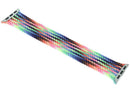 Correa Apple Braided Solo Loop Pride Edition para Apple Watch 38mm-42mm, con diseño trenzado multicolor vibrante.