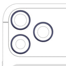 Aro de cámara trasera Deep Blue para iPhone 17 Pro/Pro Max, repuesto, 3 piezas.