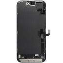 Pantalla OLED usada para iPhone 16 Plus con cable flex del sensor de luz, lista para reparación de display.