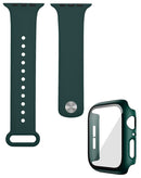 Encuentra la banda de silicona suave y funda bumper con vidrio templado para iWatch 45mm en Xela Quetzaltenango.