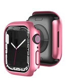 Case iWatch 45mm Hard PC bumper con vidrio templado - PINK