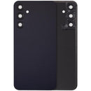 Tapa trasera Brave Black para Samsung Galaxy A25 5G con lente de cámara, repuesto original.