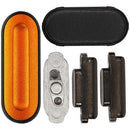 Juego de 5 botones laterales naranja y negro para Apple Watch Ultra 49mm, repuesto A2622, A2684, A2859.
