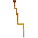 Lector de huella dactilar blanco Frosty para Xiaomi Mi 11i y Poco F3, con cable flex de encendido incluido.