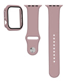 Banda de silicona suave con vidrio templado para iWatch de 46mm en color rosa en Xela Quetzaltenango.