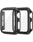 Funda bumper iWatch 46mm Hard PC con vidrio templado Negro