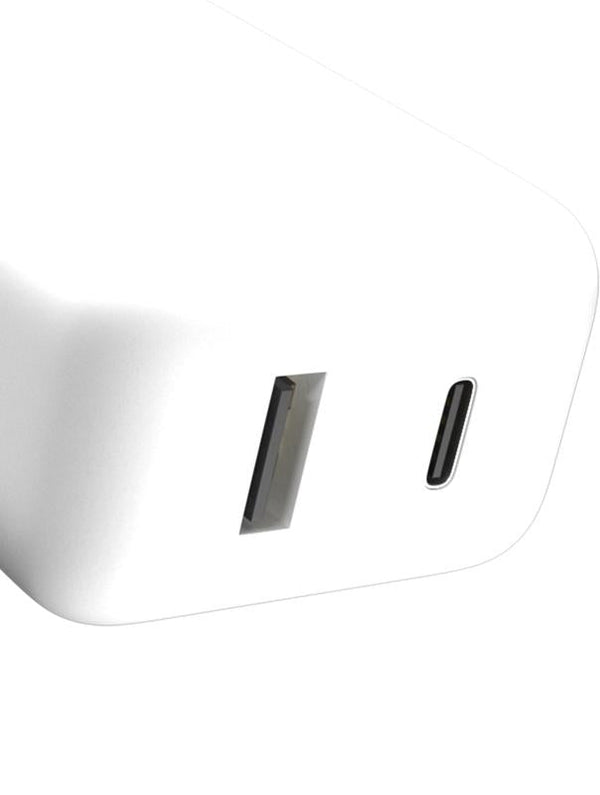 Adaptador de corriente de pared USB Tipo C y USB Tipo A de 20W