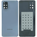 Tapa trasera Service Pack negra para Samsung Galaxy M51 (M515) con lente de cámara incorporada.