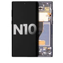 Pantalla OLED con marco para Samsung Galaxy Note 10 en Xela, calidad Grado A y color Negro Aura.