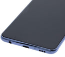 Pantalla refurbished negra para LG Q92 5G / Q920 con frame, lista para repuesto y reparación.