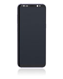 Pantalla OLED para Samsung Galaxy S8 con marco (Reacondicionada) (Gris / Violeta)