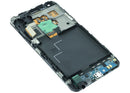 Pantalla soft OLED blanca con marco para Samsung Galaxy S Advance GT-i9070, ideal para reparar display roto.
