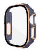 Protector de bumper brillante para iWatch de 49mm en color azul y oro rosa disponible en Quetzaltenango.