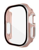 Protege tu iWatch 49mm con esta funda bumper dura en color rosa y plateado en Xela Quetzaltenango.
