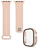Protege tu iWatch 49mm con esta banda de silicona y carcasa bumper en LIGHT PINK en Xela Quetzaltenango.