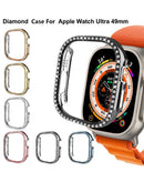 Case bumper Stone PC negro para Apple Watch Ultra 49mm, protección resistente a golpes y arañazos.
